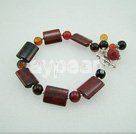 Discount agate and red jasper bracelet