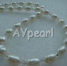 Handmade pearl crystal necklace