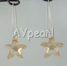 fashion austrian crystal starfish earrings