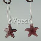 austrian crystal starfish earrings