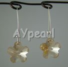 austrian crystal flower earrings