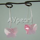 fashion austrian crystal butterfly earrings