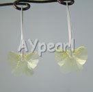 fashion austrian crystal butterfly earrings