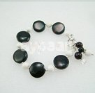 Discount fashion black agate bracelet