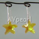 Handmade 925 silver crystal earrings