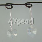 fashion austrian crystal heart earrings