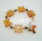 crystal and colored glaze bracelet