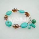 Discount turkoois en gekleurde glazuur armband