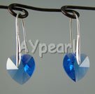 austrian crystal heart earrings