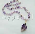 pearl and amethyst necklace under $ 10