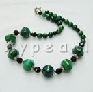 black crystal phenix stone necklace