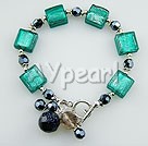 Handmade colored glaze crystal bracelet