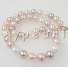 10-11mm AA three colored pearl beaded necklace under $200