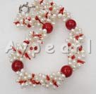 pearl and coral and alaqueca necklace