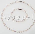 6-7mm perle krystal sæt
