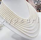 4-5mm white pearl necklace