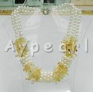 Discount pearl and citrine necklace