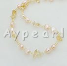 pearl and citrine necklace