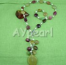 seven colored agate necklace