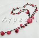 Handmade coral necklace 