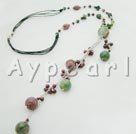 Discount seven colored jade necklace