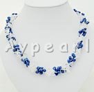 Pearl White krystal halskæde