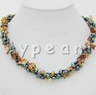 perły i rubiny Choker naszyjnik