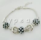 Hademade colored glaze bracelet