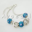 Hademade colored glaze bracelet