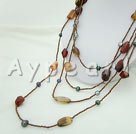 black pearl and agate necklace