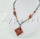 pearl and agate necklace under $ 8