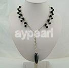 Handmade agate crystal necklace