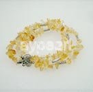 Handmade yellow crystal bracelet