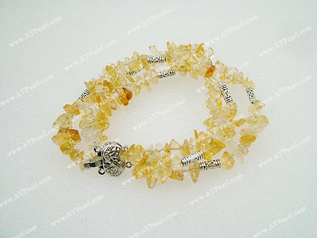 Handmade yellow crystal bracelet