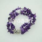 Handmade amethyst bracelet