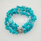 6-7mm blue turquoise bracelet