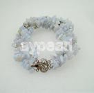 triple strand blue stone bracelet under $ 5