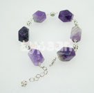 Handmade amethyst bracelet