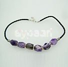 Handmade amethyst necklace