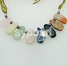 Discount pearl and multi stone necklace