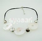Handmade white shell necklace