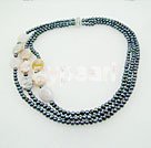 Handmade pearl agate necklace