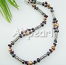 pearl and garnet necklace under $ 8