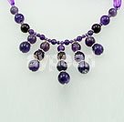 Handmade amethyst necklace