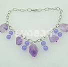 Handmade amethyst necklace