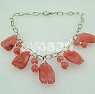 Handmade cherry crystal necklace