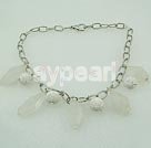 Handmade white crystal necklace