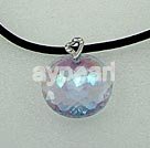 Handmade crystal pendant necklace
