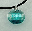 Handmade crystal pendant necklace