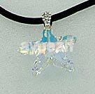 Handmade crystal pendant necklace